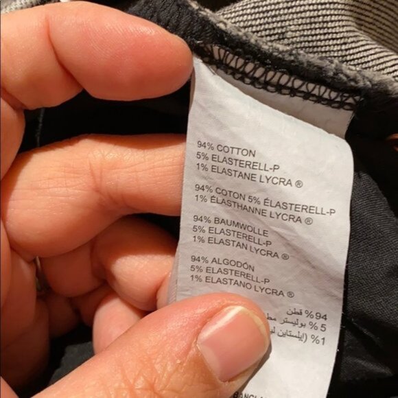 Addition Elle Women Gray High-Rise Slim Cropped Jean Lycra Size 10 - Picture 9 of 10